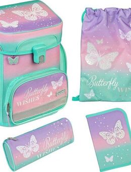 Scooli Schulranzen EasyFit, Butterfly Wishes (5-tlg)