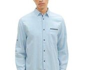 TOM TAILOR Langarmhemd aus feiner Chambray-Qualität
