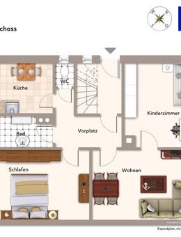 Feuerbach - Nähe Bosch - 3-Zi-Whg. umfassend renoviert 2011 - Stuttgart