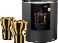 Eisch Germany Espressoglas UNIK, Borosilikatglas, Espressoglas, veredelt mit Echtgold, 2-teilig, 100 ml