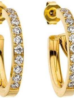 Purelei Paar Ohrstecker Schmuck Geschenk Double Glitter Ohrringe, 23121, mit Zirkonia (synth)