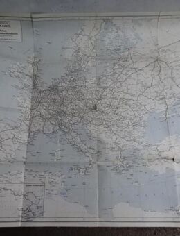 Deutschlandkarte des Amtlichen Deutschen Auslandskursbuchs , Reichsbahn-Gesellschaft Mai 1935 - Berlin