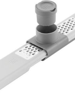 Zwilling Küchenreibe Feinreibe mit Zwei-Wege-Reibtechnologie, Edelstahl 18/10, (1-St), 3-in-1-Multifunktionsreibe, mit Auffangbehälter und Fingerschutz