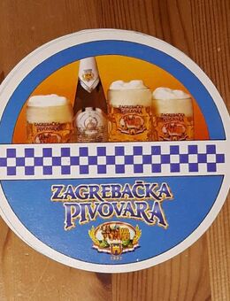 ZAGREBACKA PIVOVARA Zagreber Brauerei 1892 Bierdeckel Coaster - Nürnberg