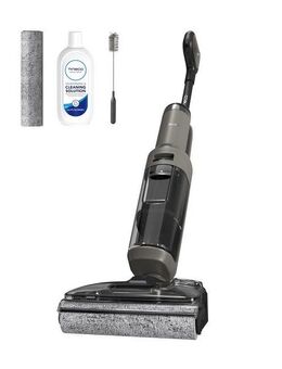 Tineco Nass-Trocken-Sauger FLOOR ONE i6 Stretch Plus, 85° Grad Heißluft-Trocknung, 220 W, beutellos, 40 Min Akku, 180° Grad Stretch Neigung, Anti-Allergiker