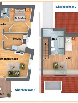 3 Zimmer-Maisonette-Wohnung: 96 m², mit Balkon, Tageslichtbad, 2 WC & Keller, Erstbezug 2025, in 73117 Wangen bei Göppingen kaufen (146) - Wangen