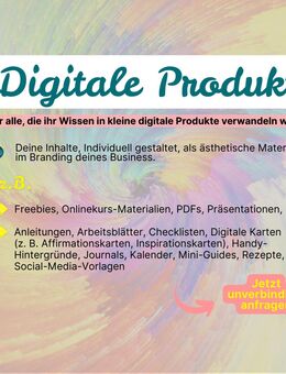 Digitale inhalte | Digitale Produkte | Virtuelle Assistenz | Online Business Support für Selbstständige | Social Media Manager | Individuelle Lösungen | Content Ideen | Content Marketing | Sichtbarkeit | Reichweite | Virtuelle Assistenz - Hannover Bothfeld-Vahrenheide