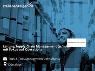 Leitung Supply Chain Management (w/m/d) mit Fokus auf Operations - Düsseldorf