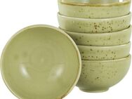 CreaTable Dipschale NATURE COLLECTION, Steinzeug, (Set, 6-tlg), Snackschale, Ø 11,5 cm