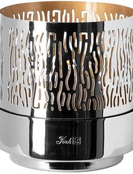 Fink Windlicht MARIAN (1 St), Kerzenhalter aus Eisen, mit wellenförmigen Cut-Outs