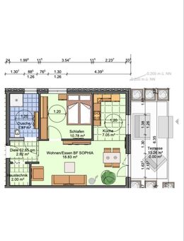 Barrierefreie 2-Zi-Wohnung mit Terrasse und Gartenanteil inkl. Stellplatz nahe Annatal - Strausberg