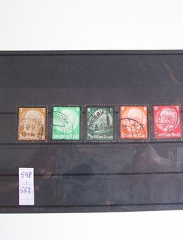 Briefmarken, Deutsches Reich, Mi 548-553,Hindenburg Trauer, gest. - Erftstadt
