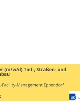 Projektleiter (m/w/d) Tief-, Straßen- und Freianlagenbau - Hamburg