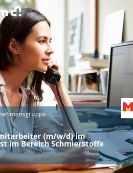 Vertriebsmitarbeiter (m/w/d) im Innendienst im Bereich Schmierstoffe - Hannover