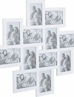 my home Bilderrahmen Collage Family, weiß, Fotorahmen, Bildformat 10x15 cm
