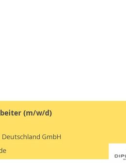Lagermitarbeiter (m/w/d) - Cunewalde