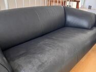 Leder Couch 1411 Club schwarz (2-Sitzer) - 150€ - Hamburg