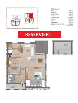 Nunkirchen - 3 Zimmer-Wohnung mit Balkon - Neubau - Wadern