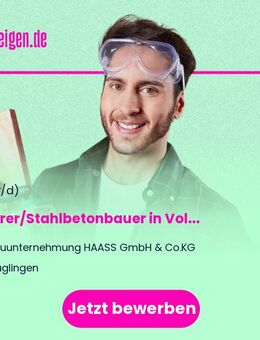 Maurer/Stahlbetonbauer (m/w/d) in Vollzeit - Güglingen