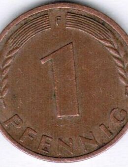1Pf 1950 F Münzen - Sinsheim Zentrum