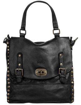 forty° Cityrucksack, echt Leder, Made in Italy