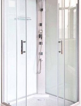 Sanotechnik Komplettdusche One, BxT: 80x80 cm, Sicherheitsglas, Höhe: 215cm
