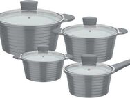 GSW Topf-Set Bolero, Aluminiumguss (Set, 8-tlg., Kochtopf 16/20/24 cm, Stielkasserolle 18 cm), Induktion