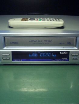 AIWA FX7800 6 Kopf HI-FI-Stereo Videorecorder, Longplay, MESECAM, NSTC Playback mit 2X Scart und Cinchanschluss für Stereoanlage auch 16:9 Bildformat - Egling