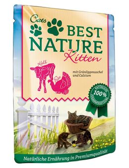 Best Nature Kitten 16 x 85 g - Pute & Kalb