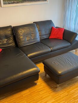 Longchair Sofa W.Schilling Leder dunkelblau - Gerlingen