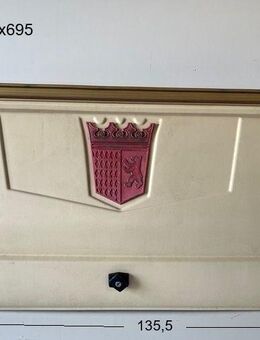 Tabbert Gaskastendeckel gebraucht, ca 135,5 x 69,5cm (zB 545 BJ 96) - Bugfrontdeckel / Bugklappe / Gasklappe / Flaschenkastendeckel / Flaschenkastenabdeckung - Schotten Zentrum