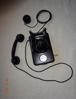 Telefon (14) Tischapparat W48 schwarz mit GebAnz 55K, MT F.Merk Telefonbau München, Bj 8.63 (funktioniert) mit W32 - Schönau (Baden-Württemberg)
