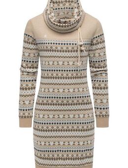 Ragwear Sweatkleid Chlloe Jacquard YOUMODO stylisches Langarmkleid mit verspieltem Print