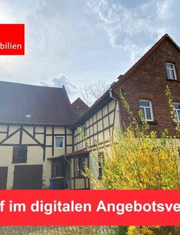 Angebotsverfahren! Landidylle mit Potenzial: Wohnhaus mit Scheune in ruhiger Lage - Petersberg (Thüringen)