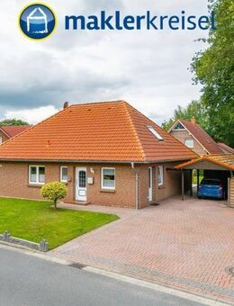 Friedeburg: Gepflegter Bungalow mit Terrasse und Garten in ruhiger Wohnlage - Friedeburg