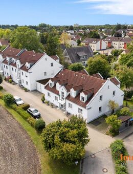 IMMOSPACE *** SEHR GEPFLEGTE ERDGESCHOSSWOHNUNG MIT TERRASSE, GARTEN UND GARAGE *** - Friedberg