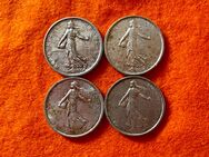 4 x 5 Francs Silbermünzen 1960 1962 1963 1964 Säerin Semeuse - Mannheim