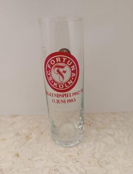 Bierglas Kölschglas S.C. Fortuna Köln Kölschstange 0,2 l Fußball POKALENDSPIEL 1982/83 11. Juni 1983 Gaffel Kölsch sehr rar neue Gläser - Blankenfelde-Mahlow