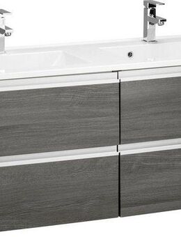 welltime Waschbeckenunterschrank Ohio Badmöbel, Waschtisch inkl. Waschbecken, Breite 120 cm