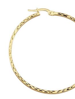 Firetti Paar Creolen Schmuck Geschenk Gold 375 Ohrschmuck Ohrringe Struktur