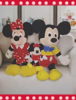 Mickey Mouse Walt Disney orig. Plüsch Kuscheltiere 3-teilig Sammlerstück Retro - Ertingen