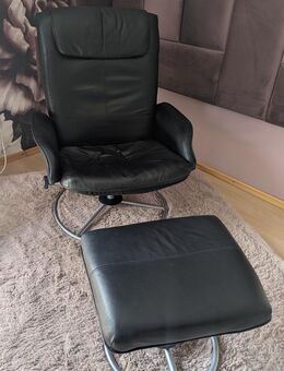 Ikea Malung Sessel mit Hocker 1999 retro - Ginsheim-Gustavsburg