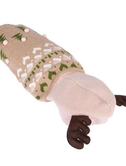 TIAKI Rentier-Pullover für Hunde - Größe M: ca. 30 cm Rückenlänge