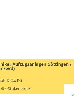 Servicetechniker Aufzugsanlagen Göttingen / Northeim (m/w/d) - Schloß Holte-Stukenbrock