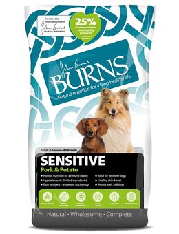 Burns Adult & Senior Sensitive Schwein & Kartoffel - Sparpaket: 2 x 12 kg