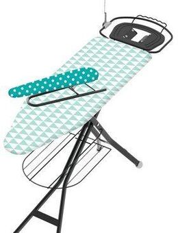 Bischof Bügelbrett Aquario, Bügelfläche 120x40 cm, inklusive Ärmelbrett, Made in Italy