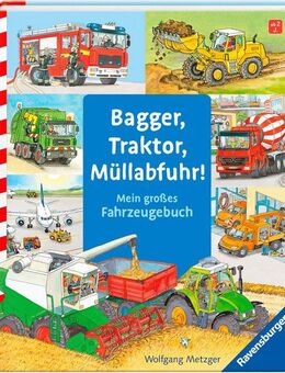 Ravensburger Buch Pappbilderbuch, Bagger, Traktor, Müllabfuhr!