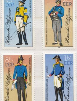 DDR-Briefmarken Historische Postuniformen 1986 (1)  [391] - Hamburg