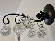 Schnapsglas Halter Ständer mit 7 Gläser Pinnchen Mini-Humpen Party-Set Weinblätter - Essen