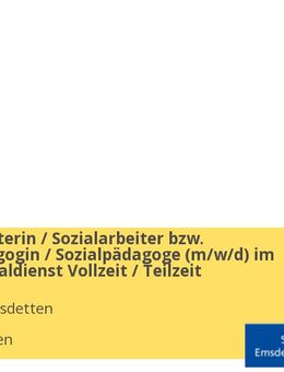 Sozialarbeiterin / Sozialarbeiter bzw. Sozialpädagogin / Sozialpädagoge (w/m/d) im Bezirkssozialdienst Vollzeit / Teilzeit - Emsdetten